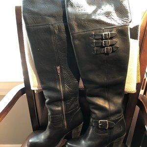 COPY - Frye over the knee leather heeled boots